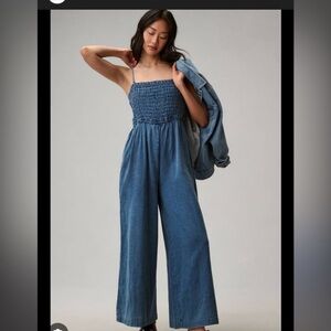 NWT American Eagle Smocked Wide Leg Jumper Size M